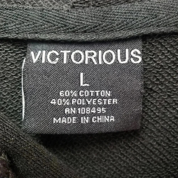 Victorious Black Double Zip Short Sleeve Hooded Dress - Picture 5 of 5